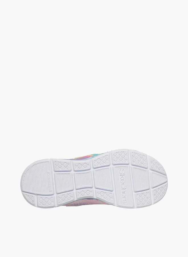 SKECHERS Girls Mermaid Dreams Hook & Loop Sneakers